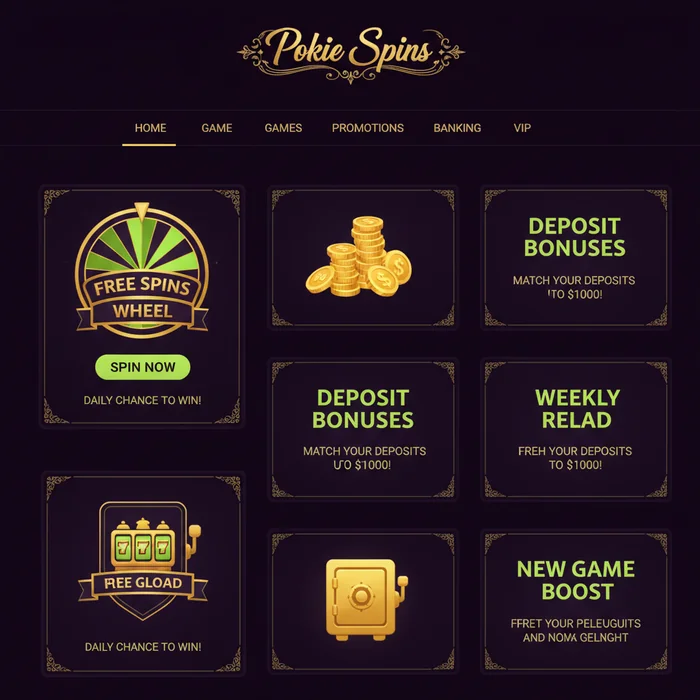 Pokie Spins Casino Bonus